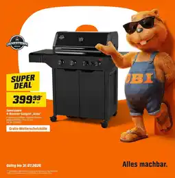 OBI Jamestown 4-Brenner-Gasgrill „Knox“ Angebot