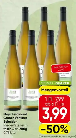 Spar Mayr Ferdinand Grüner Veltliner Selection Angebot