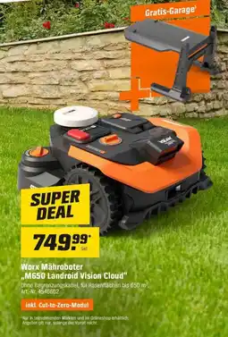 OBI Worx Mähroboter M650 Landroid Vision Cloud Angebot