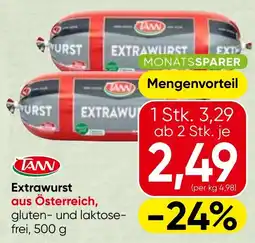 Spar TANN Extrawurst Angebot
