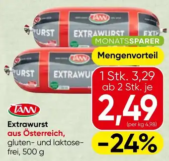 Spar TANN Extrawurst Angebot