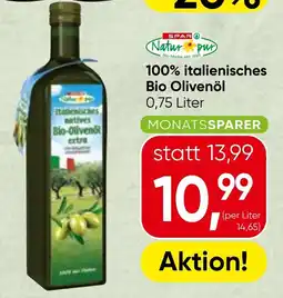 Spar Natur pur italienisches natives Bio-Ölvenöl extra Angebot