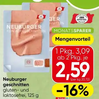 Spar Neuburger geschnitten Angebot