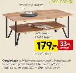 XXXLutz Couchtisch in Wildeiche massiv Angebot