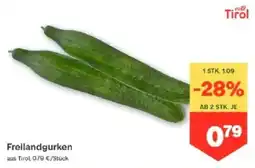MPreis Freilandgurken aus Tirol Angebot