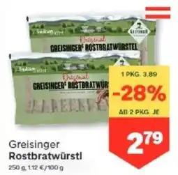 MPreis Greisinger Rostbratwürstl Angebot