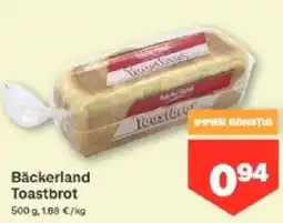 MPreis Bäckerland Toastbrot Angebot