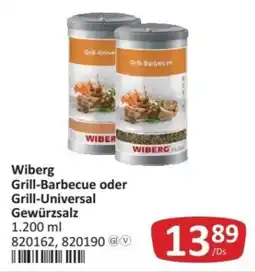 Kastner Wiberg Grill-Barbecue oder Grill-Universal Gewürzsalz Angebot