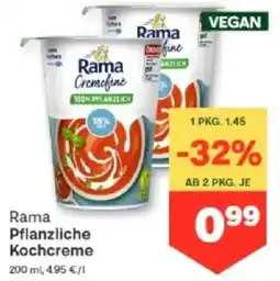 MPreis Rama Pflanzliche Kochcreme Angebot