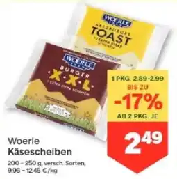 MPreis Woerle Käsescheiben Angebot