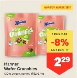MPreis Manner Wafer Crunchies Angebot