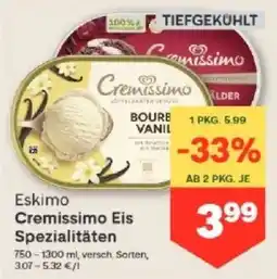 MPreis Eskimo Cremissimo Eis Spezialitäten Angebot
