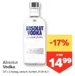 MPreis Absolut Vodka Angebot