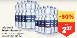 MPreis Alpquell Mineralwasser Angebot