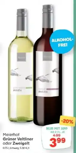 MPreis Meierhof Grüner Veltliner oder Zweigelt Angebot