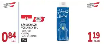 Ländle Milch Vollmilch ESL
