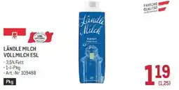 Metro Ländle Milch Vollmilch ESL Angebot