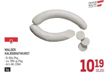 Walser Kalbsbratwurst