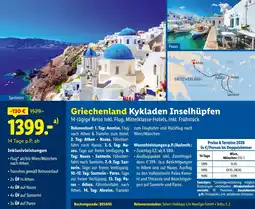 Lidl Reisen Griechenland Kykladen Inselhüpfen Angebot