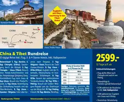 Lidl Reisen China & Tibet Rundreise Angebot