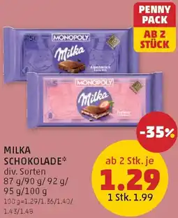 PENNY Milka schokolade Angebot
