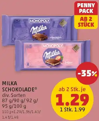 PENNY Milka schokolade Angebot