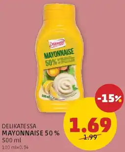 PENNY Delikatessa mayonnaise 50 % Angebot