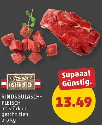 PENNY Rindsgulasch- fleisch Angebot