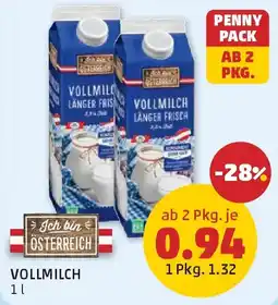 PENNY Vollmilch Angebot
