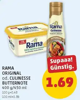 PENNY Rama original od. culinesse butternote Angebot
