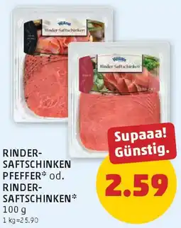 PENNY Rinder- saftschinken pfeffer od. rinder- saftschinken Angebot