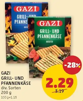 PENNY Gazi grill- und pfannenkäse Angebot