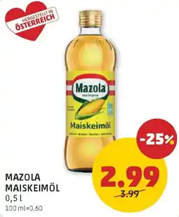 PENNY Mazola maiskeimöl Angebot
