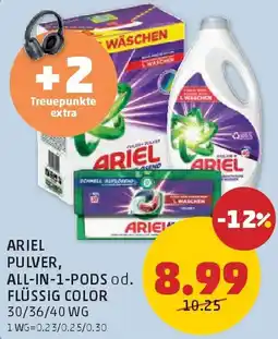 PENNY Ariel pulver, all-in-1-pods od. flüssig color Angebot