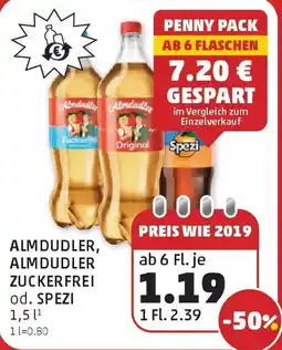 PENNY Almdudler, almdudler zuckerfrei od. spezi Angebot