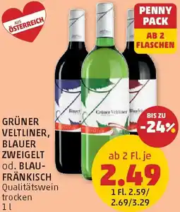 PENNY Grüner veltliner, blauer zweigelt od. blau- fränkisch Angebot