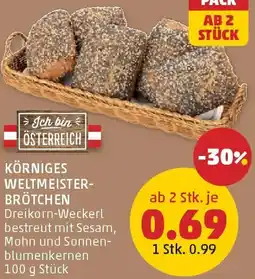 PENNY Körniges weltmeister- brötchen Angebot