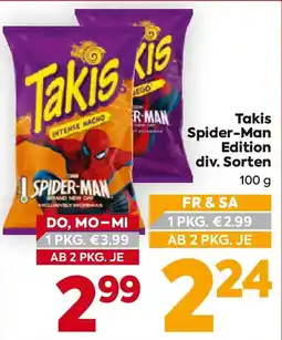 Billa Takis Spider-Man Edition Angebot