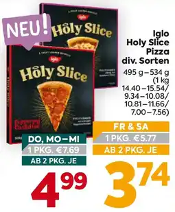 Billa Iglo Holy Slice Pizza Angebot