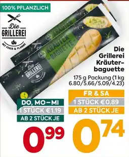 Billa Die Grillerei Kräuter- baguette Angebot