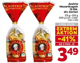 Billa Austria Mozartkugeln Angebot