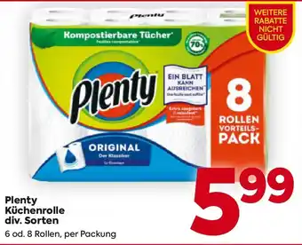Billa Plenty Küchenrolle Angebot