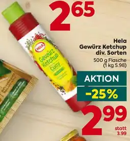 Billa Hela Gewürz Ketchup Angebot