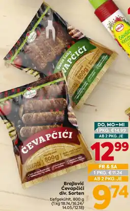 Billa Brajlović Ćevapčići Angebot