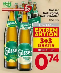 Billa Gösser Naturgold, Natur Radler Angebot