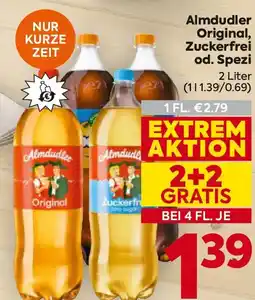 Billa Almdudler Original, Zuckerfrei od. Spezi Angebot