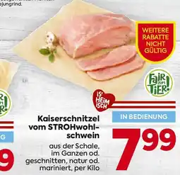 Billa Kaiserschnitzel vom strohwohl- schwein Angebot