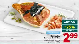Billa Campofrio Serrano-Schinken Angebot