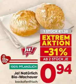 Billa Ja! Natürlich Bio-Wachauer Angebot