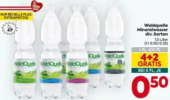 Billa Waldquelle Mineralwasser Angebot
